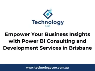 Empower Your Business Insights with Power BI Consulting and Development Services in Brisbane