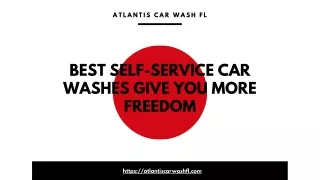 Experience Efficiency and Control at the Best Self-Service Car Wash