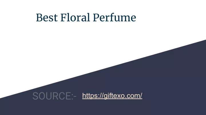 best floral perfume