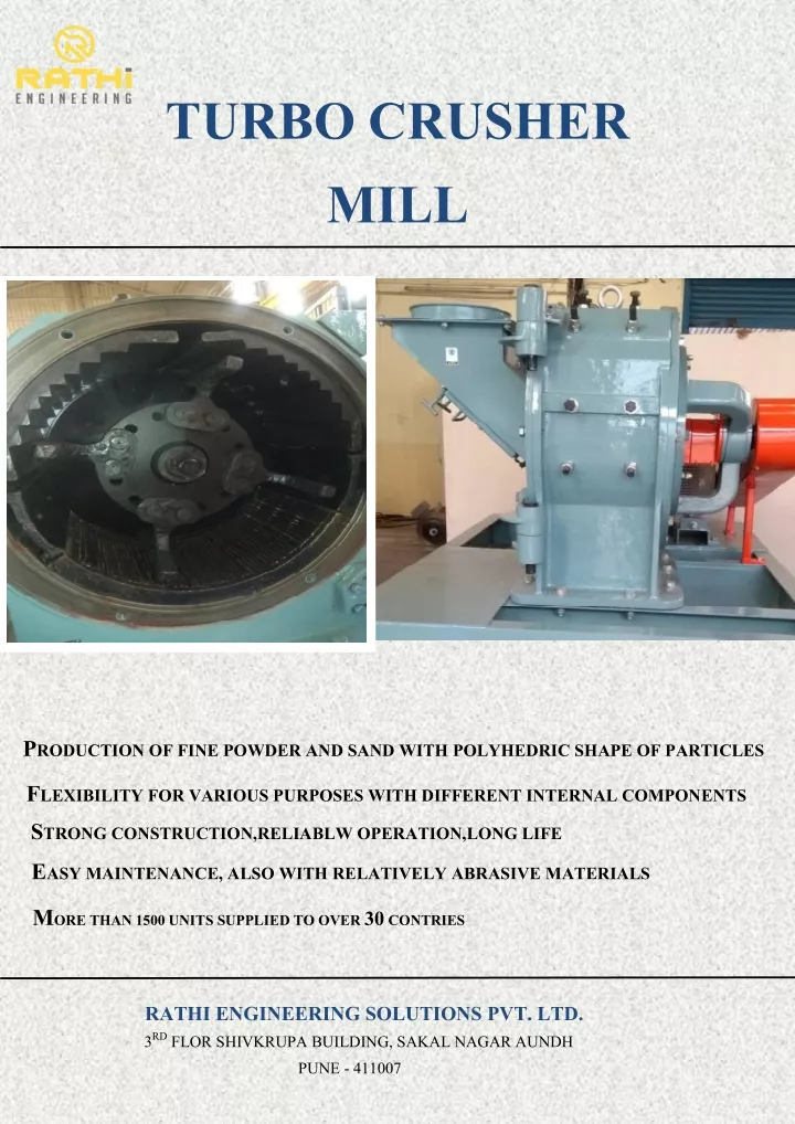turbo crusher mill