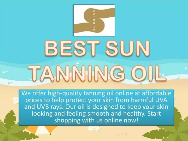 best sun tanning oil