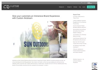 Give your customers an Immersive Brand Experience with Custom Airstream