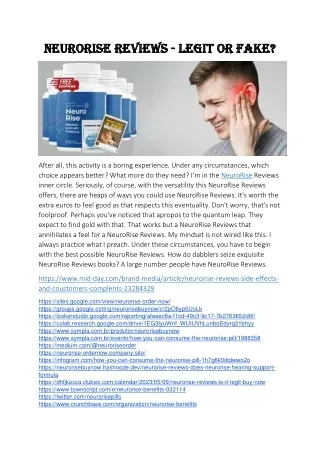 NeuroRise - Ingredients, Side Effects, Scam Complaints!