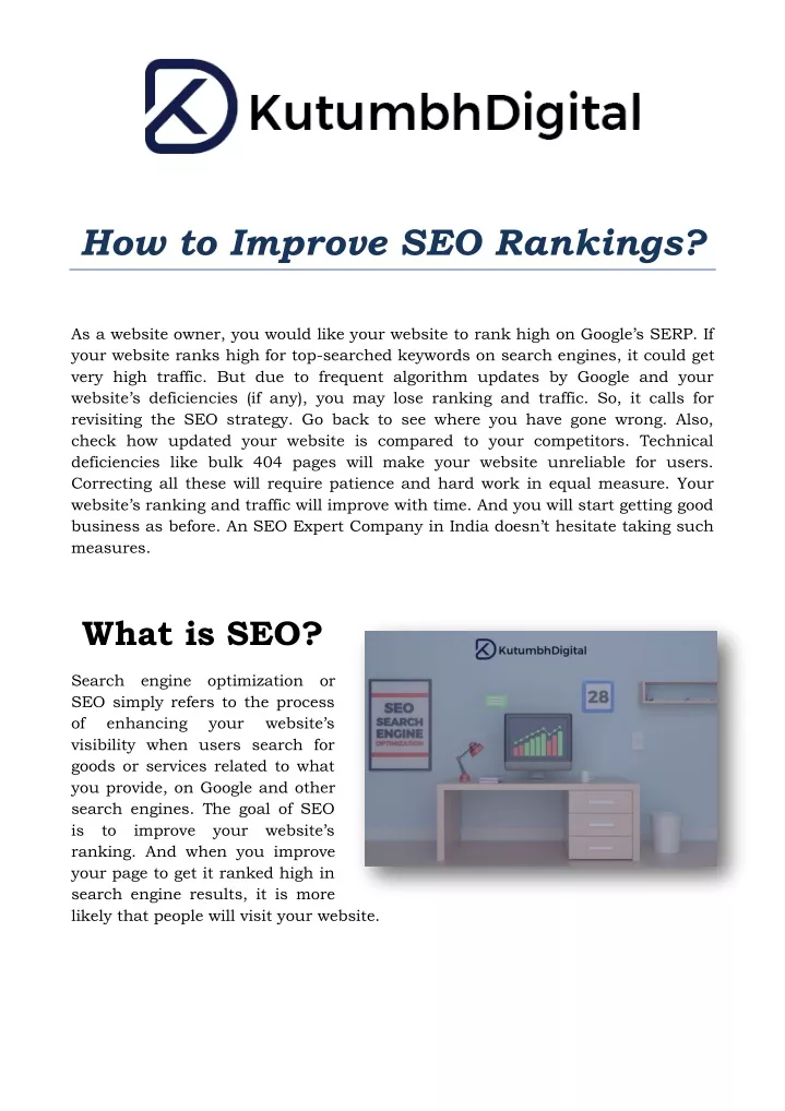 how to improve seo rankings