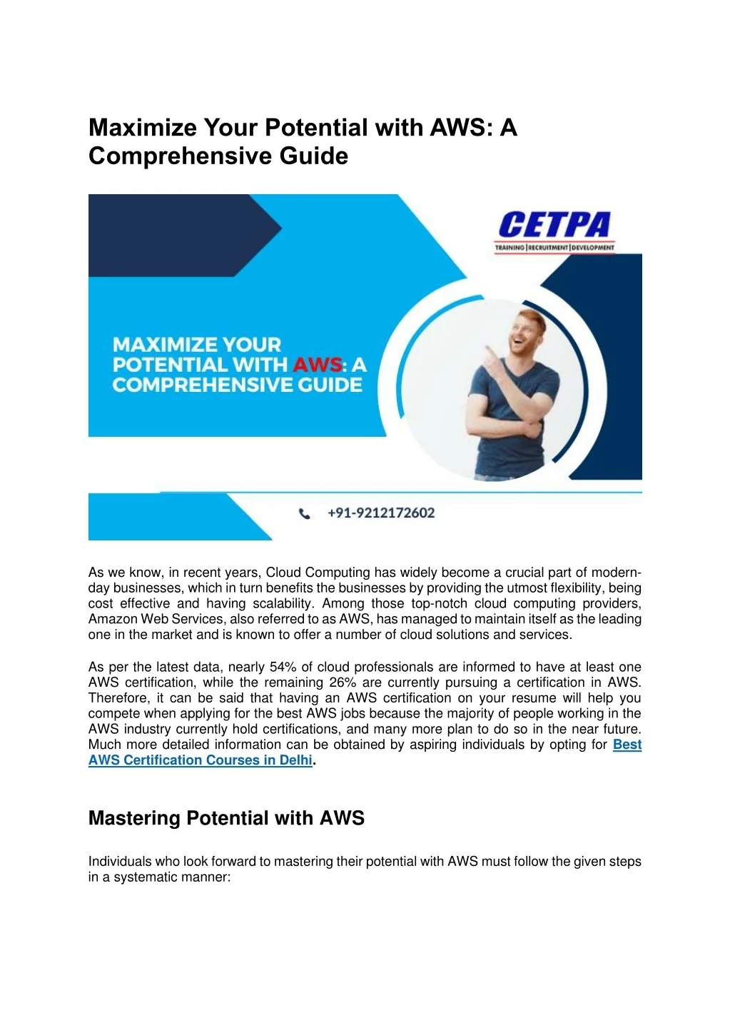 PPT - Maximize Your Potential with AWS PowerPoint Presentation, free ...
