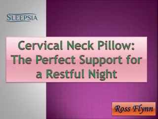 Cervical Neck Pillow- The Perfect Support for a Restful Night