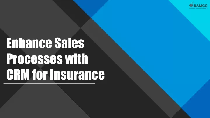 enhance sales processes with crm for insurance