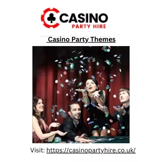 Hire Casino Party Hire for Casino Party Theme Event in UK
