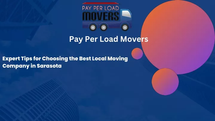 pay per load movers