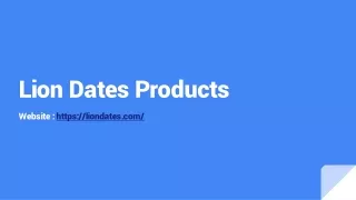 lion dates products