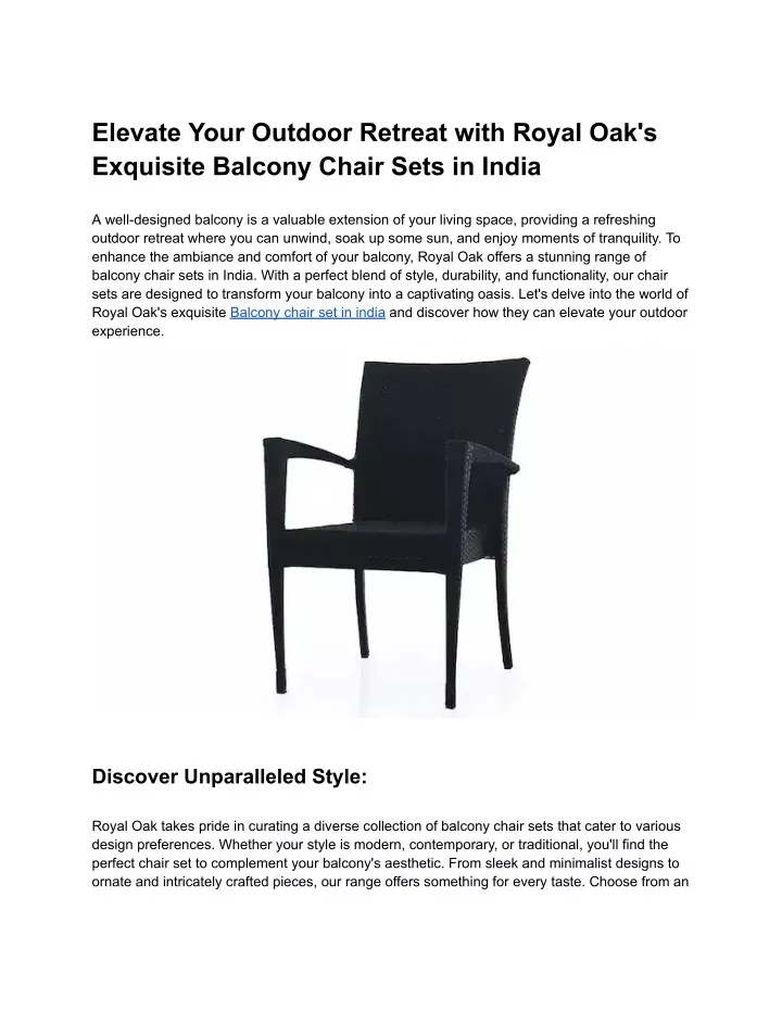elevate your outdoor retreat with royal