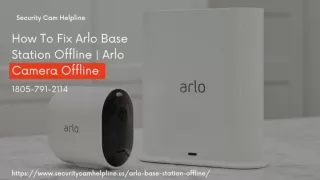 Fix Why Arlo Base Station Offline 1-8057912114 Arlo Camera Not Working