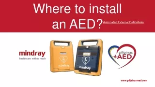 AED Distributor Philippines -Mindray Automated External Defibrillator - Pilipinas AED