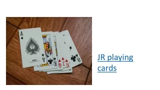 Get Various types of Devices for Playing Cards from JR playing cards