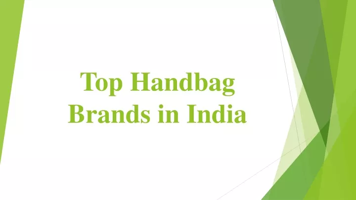 top handbag brands in india