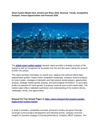 smart carbon market size growth and share 2023