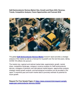 gan semiconductor devices market size growth
