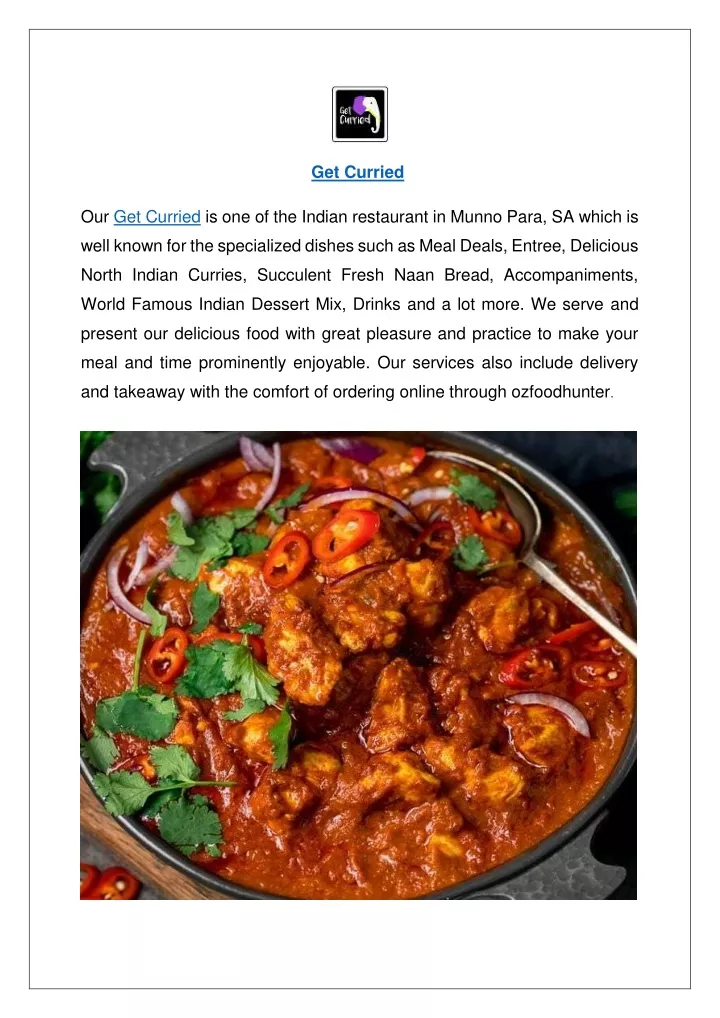 PPT - Up to 10% Offer Order Now - Get Curried Menu SA PowerPoint ...