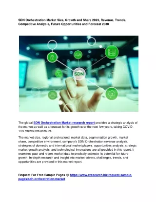 sdn orchestration market size growth and share