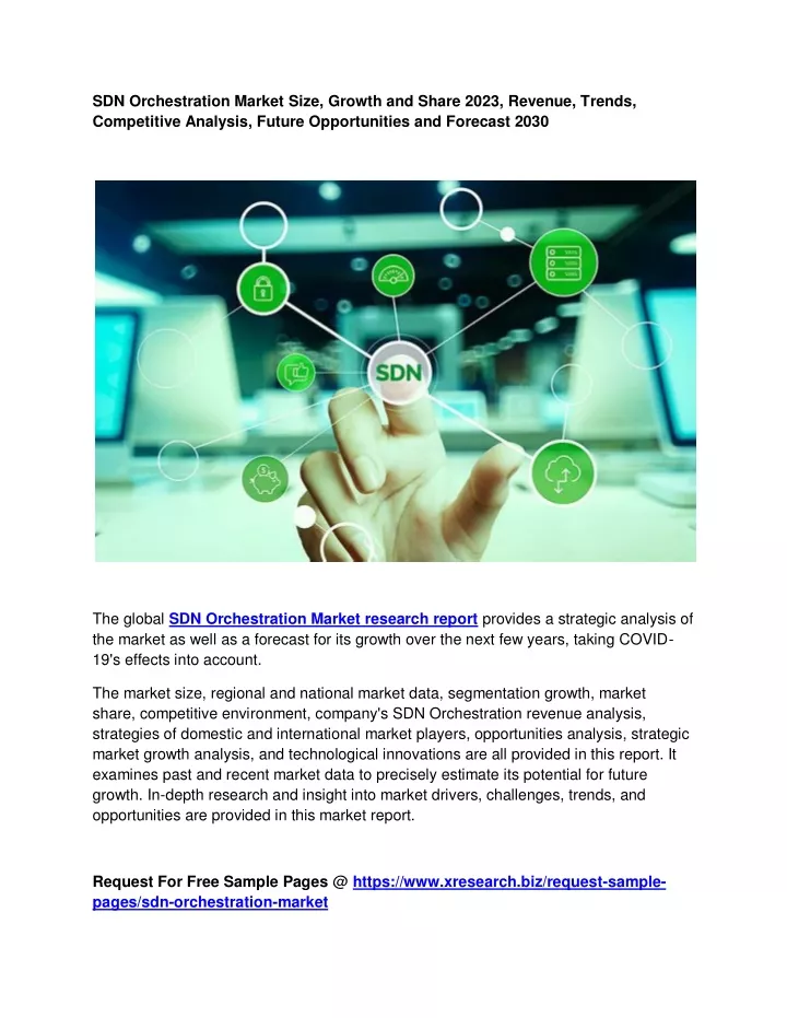 sdn orchestration market size growth and share