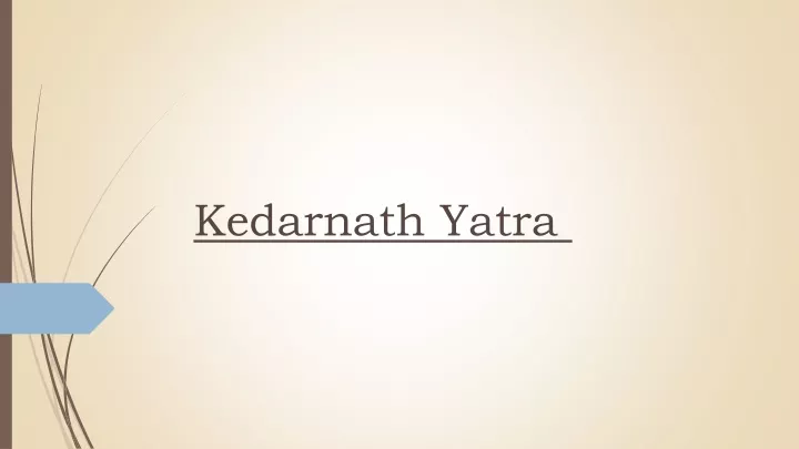 kedarnath yatra