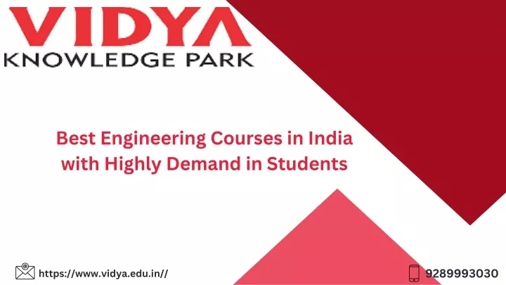 best engineering courses in india with highly