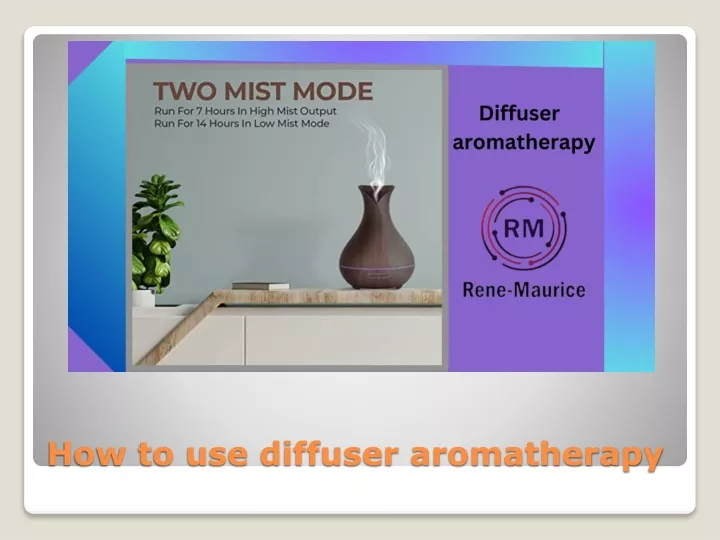 how to use diffuser aromatherapy