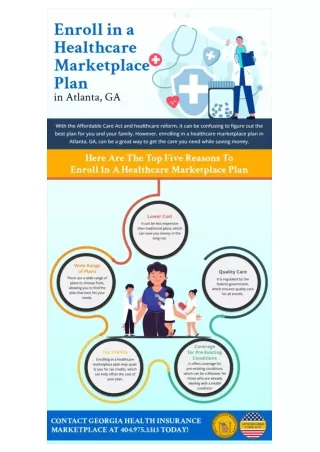 Reasons to Enroll in a Healthcare Marketplace Plan in Atlanta, GA