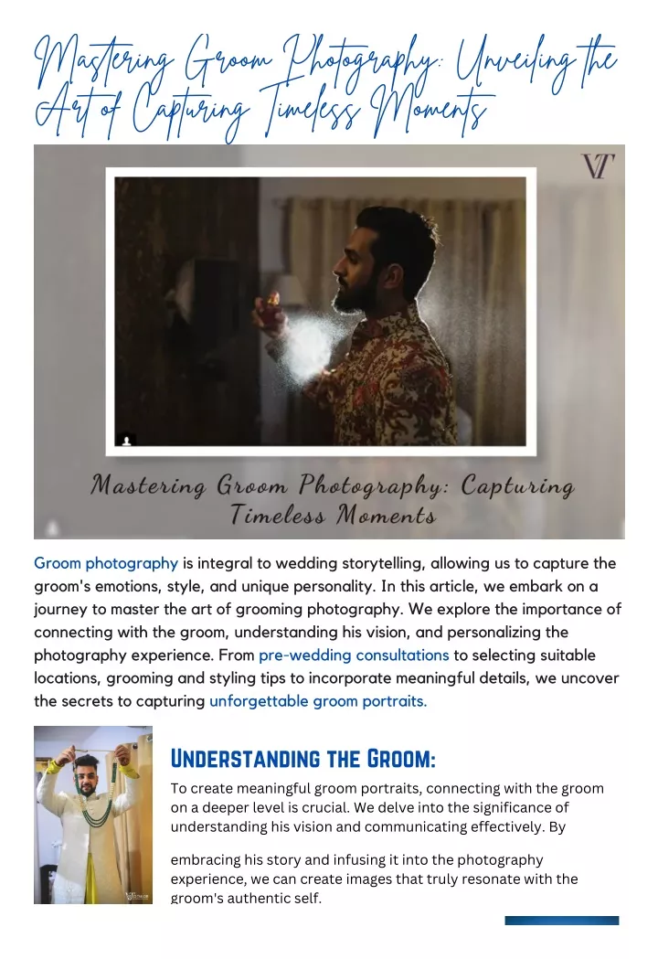 mastering groom photography unveiling