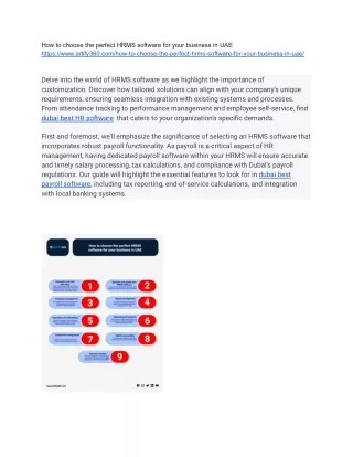 how to choose the perfect hrms software for your