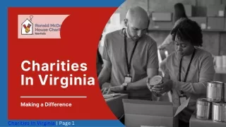 Donate to the Leading Charities in Virginia