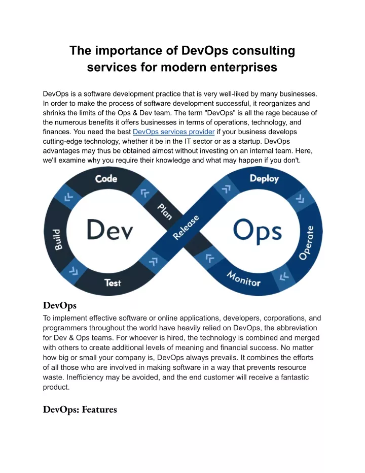 the importance of devops consulting services