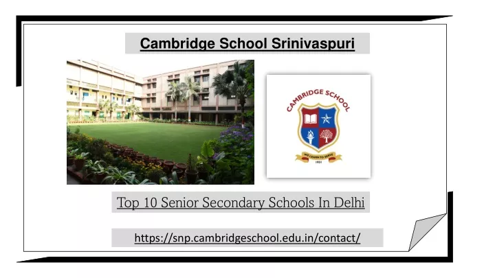 cambridge school srinivaspuri