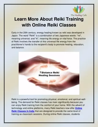 learn more about reiki training with online reiki