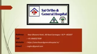 Best Cardiothoracic & Vascular Surgery Hospital in Sarangpur M.P
