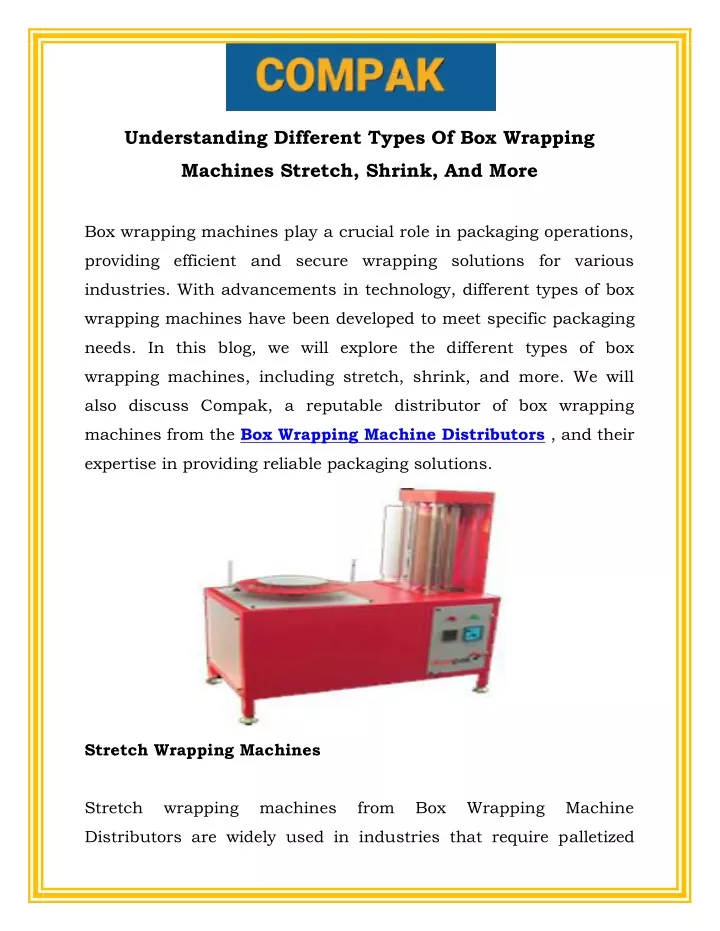 understanding different types of box wrapping