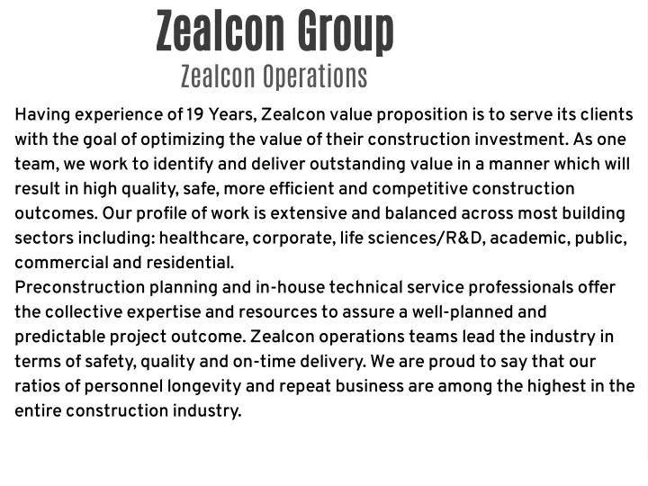 zealcon group zealcon operations