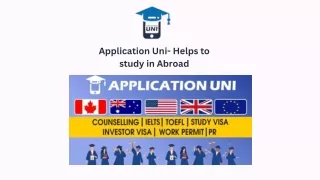 Application Uni- helps study in Abroad