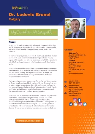 dr ludovic brunel calgary