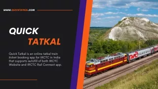 IRCTC's fastest tatkal train ticket booking app in India with PNR status