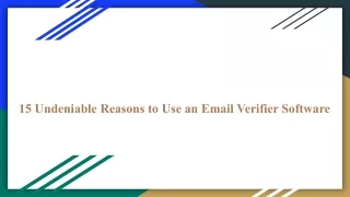 15 undeniable reasons to use an email verifier