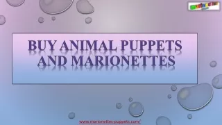 Buy animal puppets and marionettes