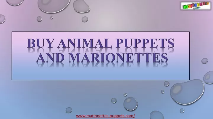 buy animal puppets and marionettes