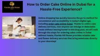 order cake online Dubai | Florida Hills Dubai