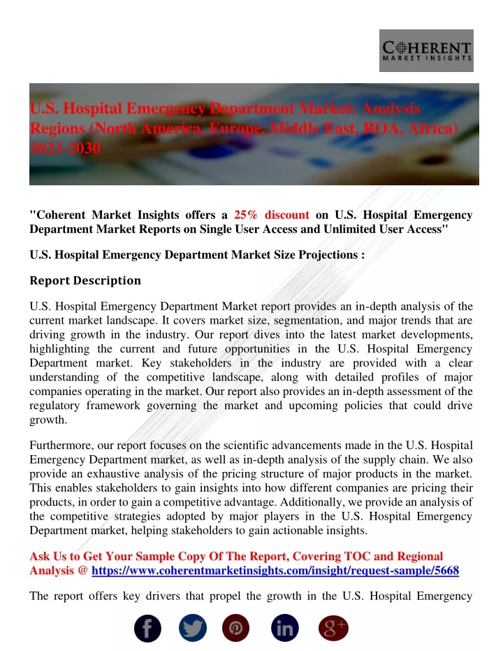 u s hospital emergency department market analysis