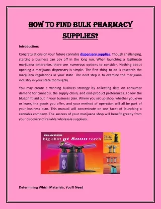 How to Find Bulk Pharmacy Supplies