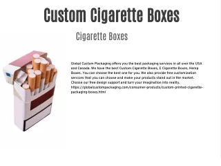 custom cigarette boxes cigarette boxes