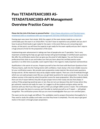 pass tetadateaiic1003 as tetadateaiic1003