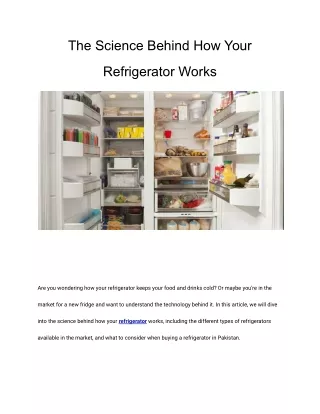 The Science Behind How Your Refrigerator Works (1)