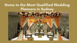Home to the Most Qualified Wedding Planners in Sydney